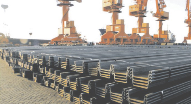 Steel sheet pile exports to South Korea
